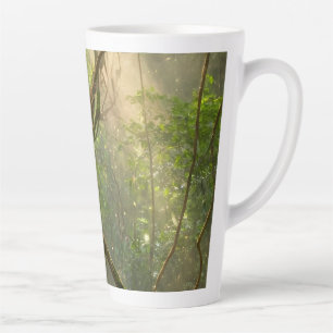Enchanted Sunlight Through Twisted Vines - Latte Mug