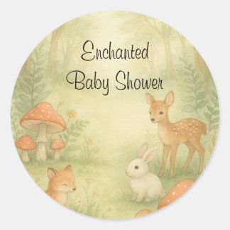 Enchanted Toadstool Baby Shower Envelope Seals