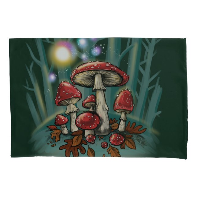 Enchanted Toadstools Pillowcase (Front)