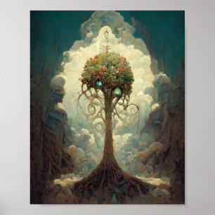 Enchanted Tree 2 Fantasy Art Poster