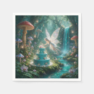 Enchanted Tropical Fairy Birthday Party Plates  Napkin