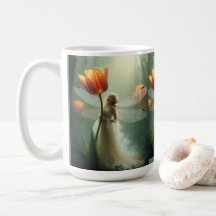 Enchanted Tulip Fairy Fantasy Mug