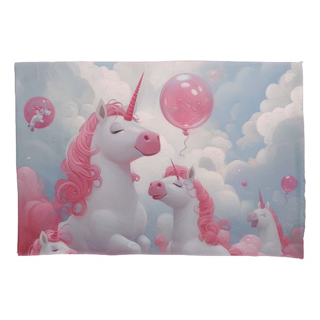 Enchanted Unicorn Dreamscape Pillowcase (Front)