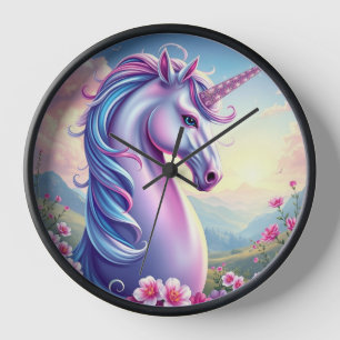 Enchanted Unicorn Fantasy Wall Clock