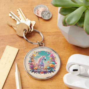 "Enchanted Unicorn Realm" Keychain