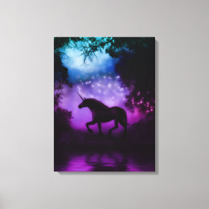 Enchanted Unicorn Wrapped Canvas Print
