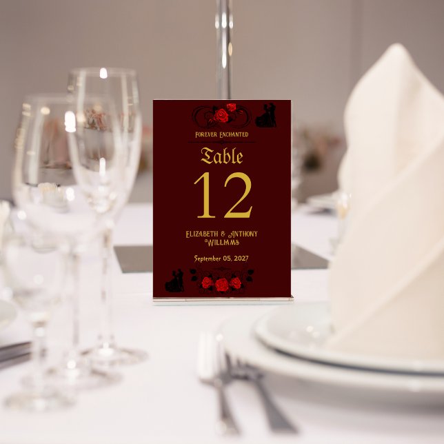 Enchanted Union Wedding Table Number (Creator Uploaded)