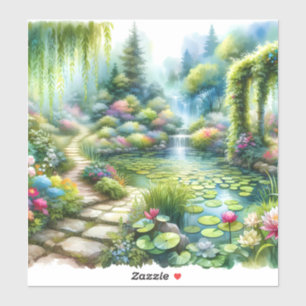 Enchanted Waterfall Garden Lily Pond