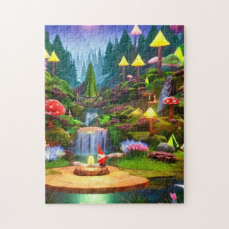 Enchanted Waterfall Gnomes Puzzle – 252 Pieces