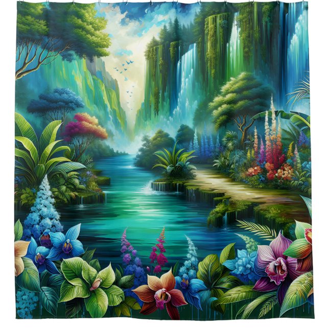  "Enchanted Waterfall Oasis" (Front)