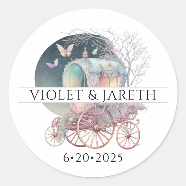 Enchanted Wedding Sticker (Front)