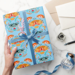 Enchanted Wings Magical Moth Butterfly Wrapping Paper