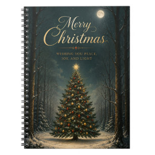 Enchanted Winter Forest Christmas Notebook