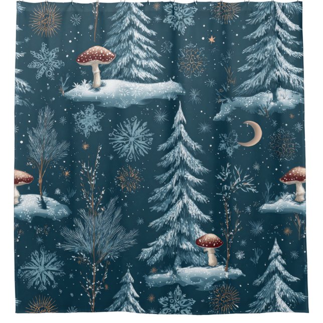 Enchanted Winter Forest Night Pattern (Front)