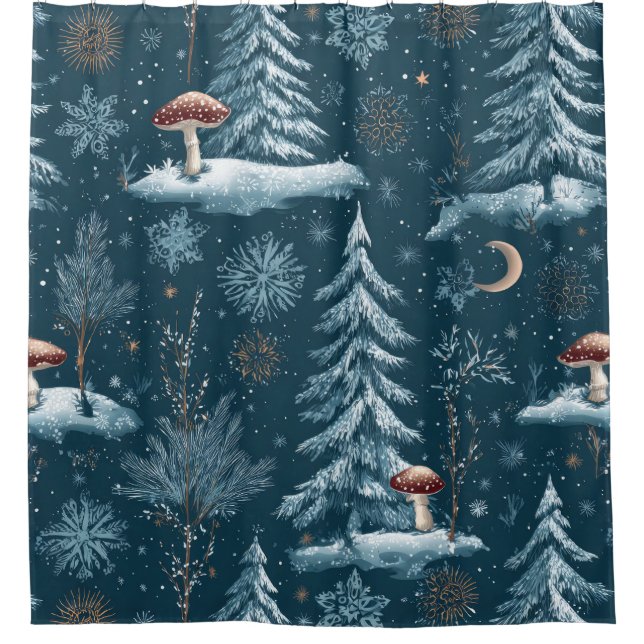 Enchanted Winter Forest Night Pattern (1) (Front)