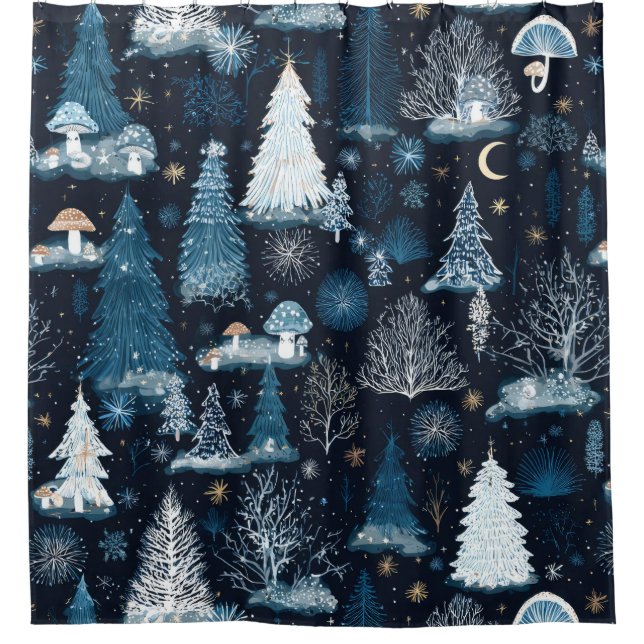 Enchanted Winter Forest Night Pattern (3) (Front)