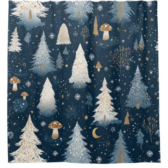 Enchanted Winter Forest Night Pattern (4) (Front)