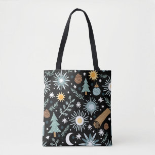 Enchanted Winter Forest: Whimsical Yule  Tote Bag