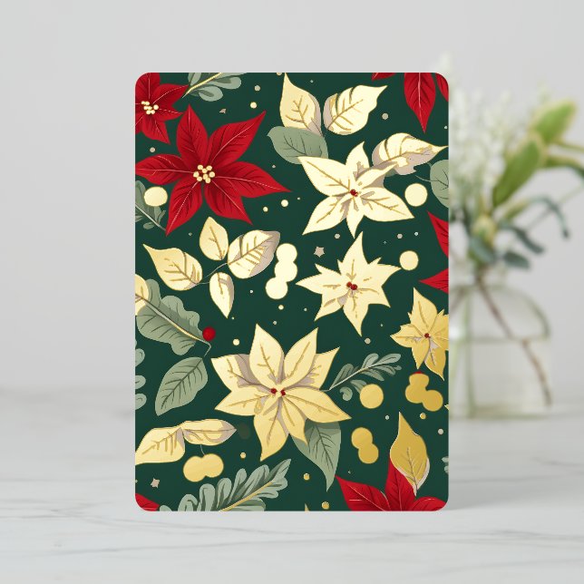 Enchanted Winter Gardens Photo Foil Carte de vacan (Debout devant)