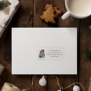 Enchanted Winter Owl, custom Label