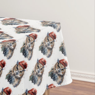 Enchanted Winter Owl, custom Tablecloth