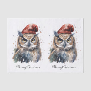 Enchanted Winter Owl, custom Tissue Paper