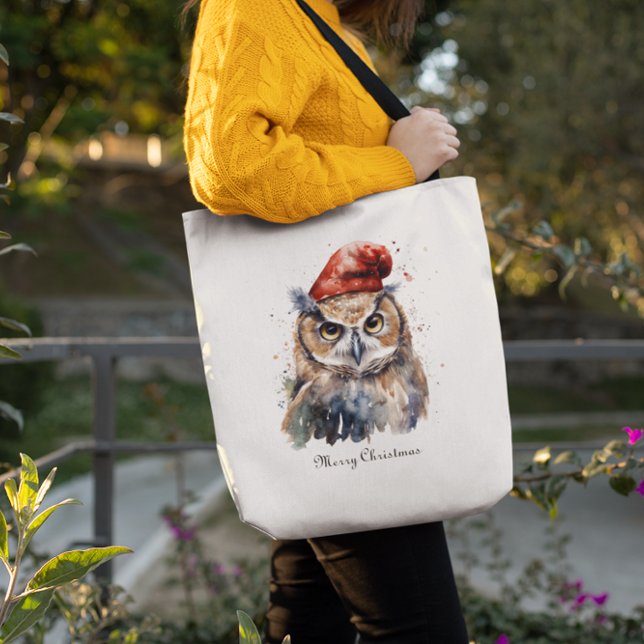 Enchanted Winter Owl, custom Tote Bag (Creator Uploaded)