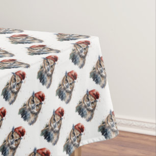 Enchanted Winter Owl Tablecloth