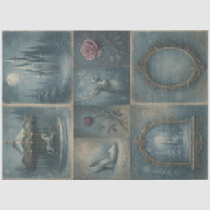 Enchanted Winter Tales Gothic Fairytale Decoupage  Tissue Paper