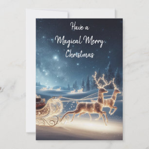 Enchanted Winter Wishes Christmas Card