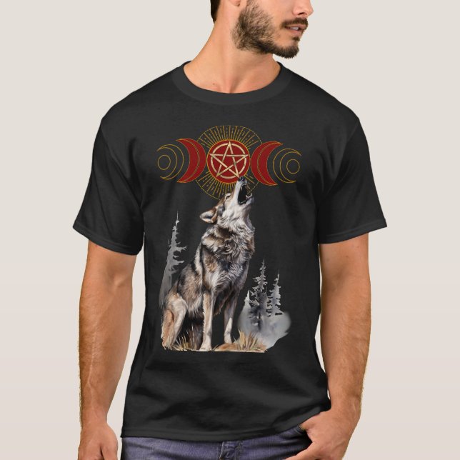 Enchanted Winter Wolf  T-Shirt (Front)