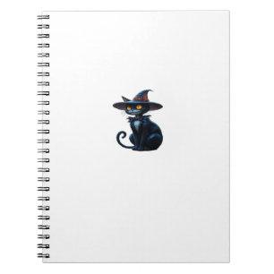 Enchanted Witch Halloween Cat Scene Classic T-Shir Notebook