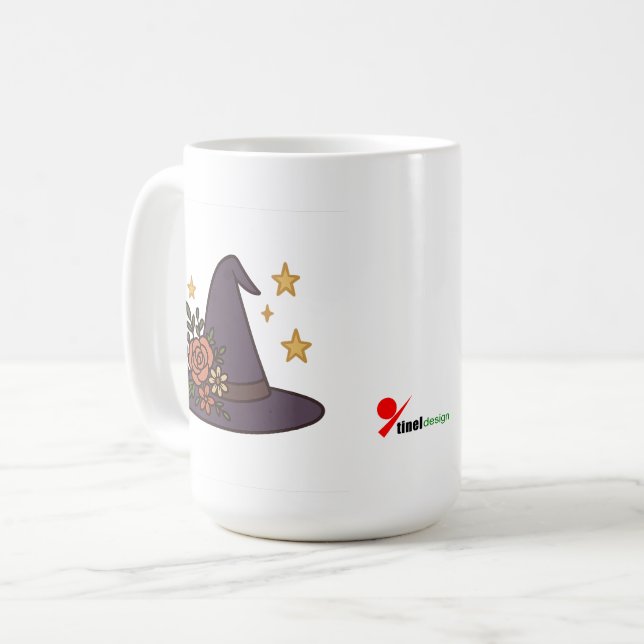 Enchanted Witch’s Hat – Magic in Bloom Coffee Mug (Front Left)