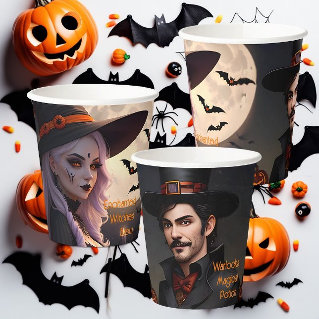 Enchanted Witches Brew Warlocks Magical Potion Paper Cups (Creator Uploaded)