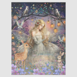 Enchanted Woodland Animals & Fairy Decoupage Paper