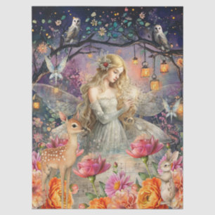 Enchanted Woodland Animals & Fairy Decoupage Paper