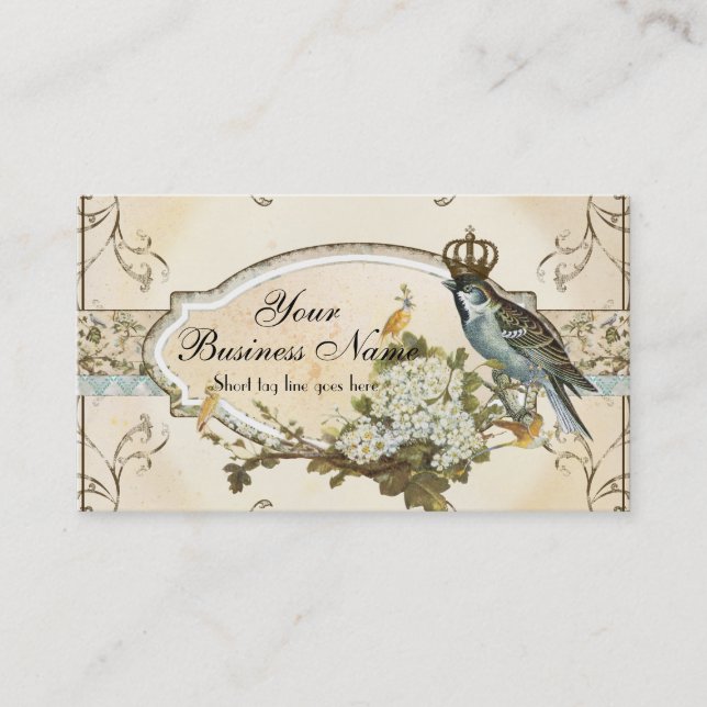 Enchanted Woodland Birds Advertising Businesses Business Card (Front)