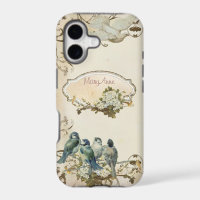 Enchanted Woodland Birds Dove Swirl Personalized