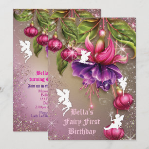 Enchanted Woodland Fairy Forest Party Invitation