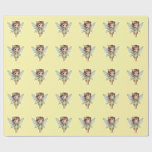 Enchanted Woodland Fairy: pastel green Sprite Wrapping Paper