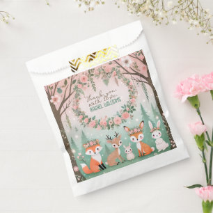 Enchanted Woodland Forest Creatures Baby Shower Favour Bag