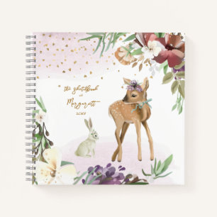 Enchanted Woodland Girl Notebook