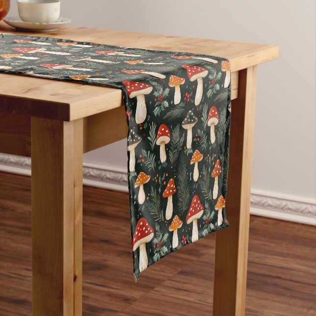 Enchanted Woodland Holiday Short Table Runner (In Situ)