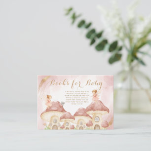 Enchanted Woodland Mushroom Baby Shower Books Baby Enclosure Card