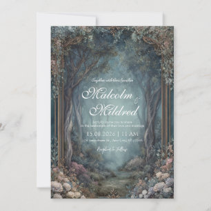 Enchanted Woodland Path Wedding Invitation