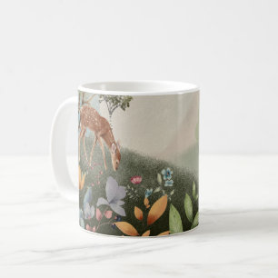 Enchanted Woodland Rectangular Sticker Coffee Mug