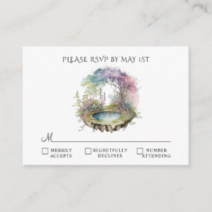 Enchanted Woodland Wedding RSVP Enclosure Card