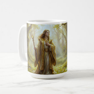 Enchanted Woodland Wizard Fantasy Art Coffee Mug