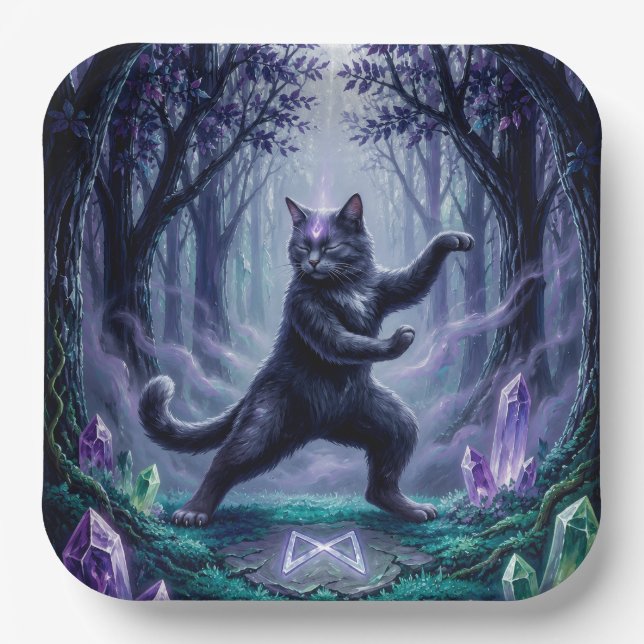 EnchantedCatDance  Paper Plate (Front)