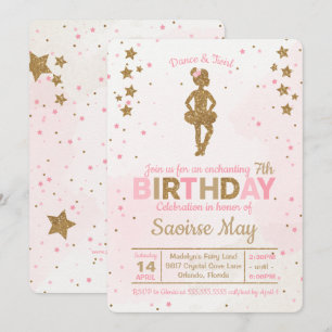 Enchanter Ballerina Sparkle Invitation Anniversair